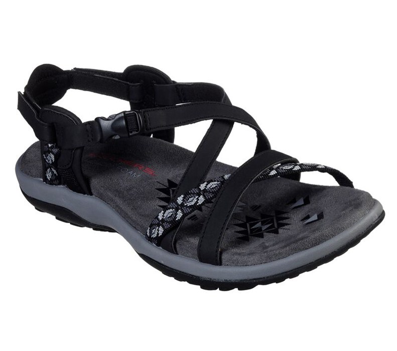 Skechers Reggae Slim - Vacay - Womens Sandals Black [AU-TI8816]